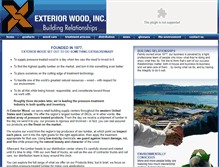 Tablet Screenshot of exteriorwood.com